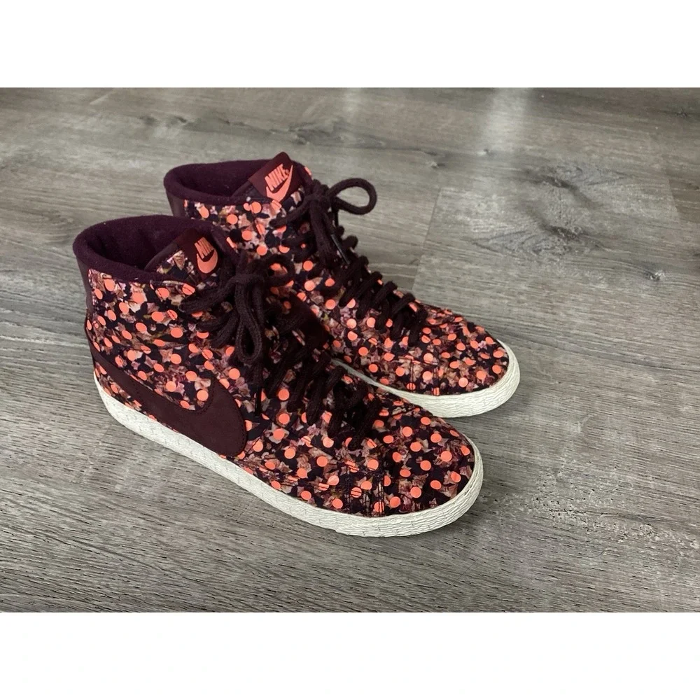 Nike SB Blazer Mid Vintage QS Liberty of London High Top Shoes Sneakers Size 7.5